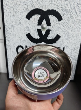 A166-英匠韩式家用钢琴烤漆食品级304不锈钢双层加厚米饭碗