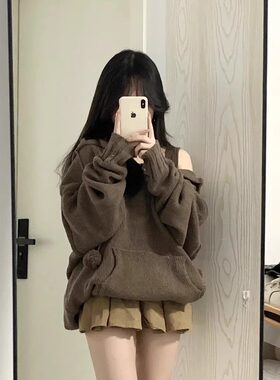 胖MM200斤特大码学院风毛衣百褶裙两件套秋冬季盐系jk制服针织