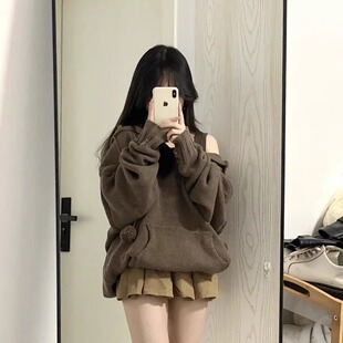 胖MM200斤特大码学院风毛衣百褶裙两件套秋冬季盐系jk制服针织