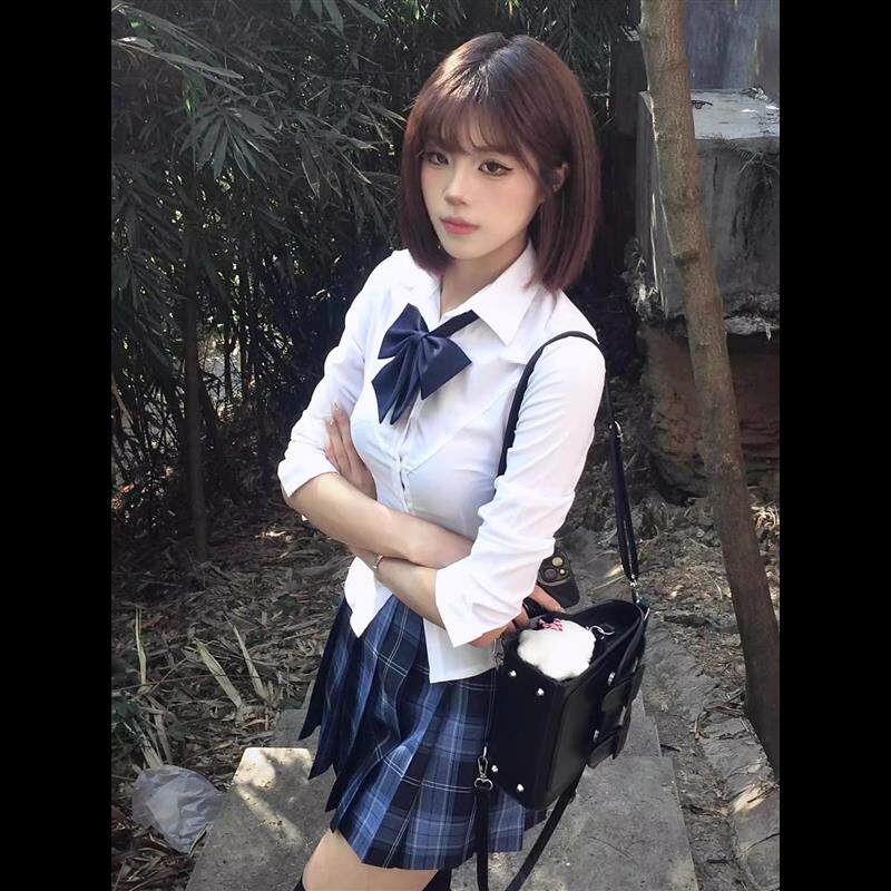 胖MM200斤特大码纯欲风长袖收腰衬衫冈梨田jk制服百褶格裙三件套,女装/女士精品,时尚套装,淘宝优惠券,粉丝福利购,淘宝优惠卷