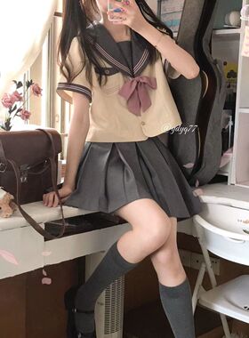 胖MM200斤特大码jk制服套装夏学生海军领水手服套装学院风水手裙