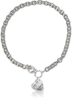 代购GUESS女项链心形吊坠吊坠链接链配饰日常约会