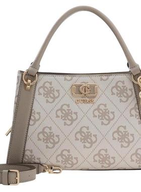 代购GUESS女士手提包大容量多隔层拉链闭合可调节肩带聚氨酯材质