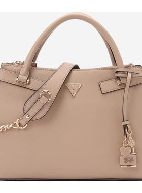 代购GUESS女士手提包可调节肩带多隔层设计外部拉链口袋