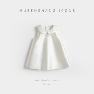 木本尚女童公主裙婴幼儿宝宝周岁礼服连衣裙儿童生日裙子超仙新款