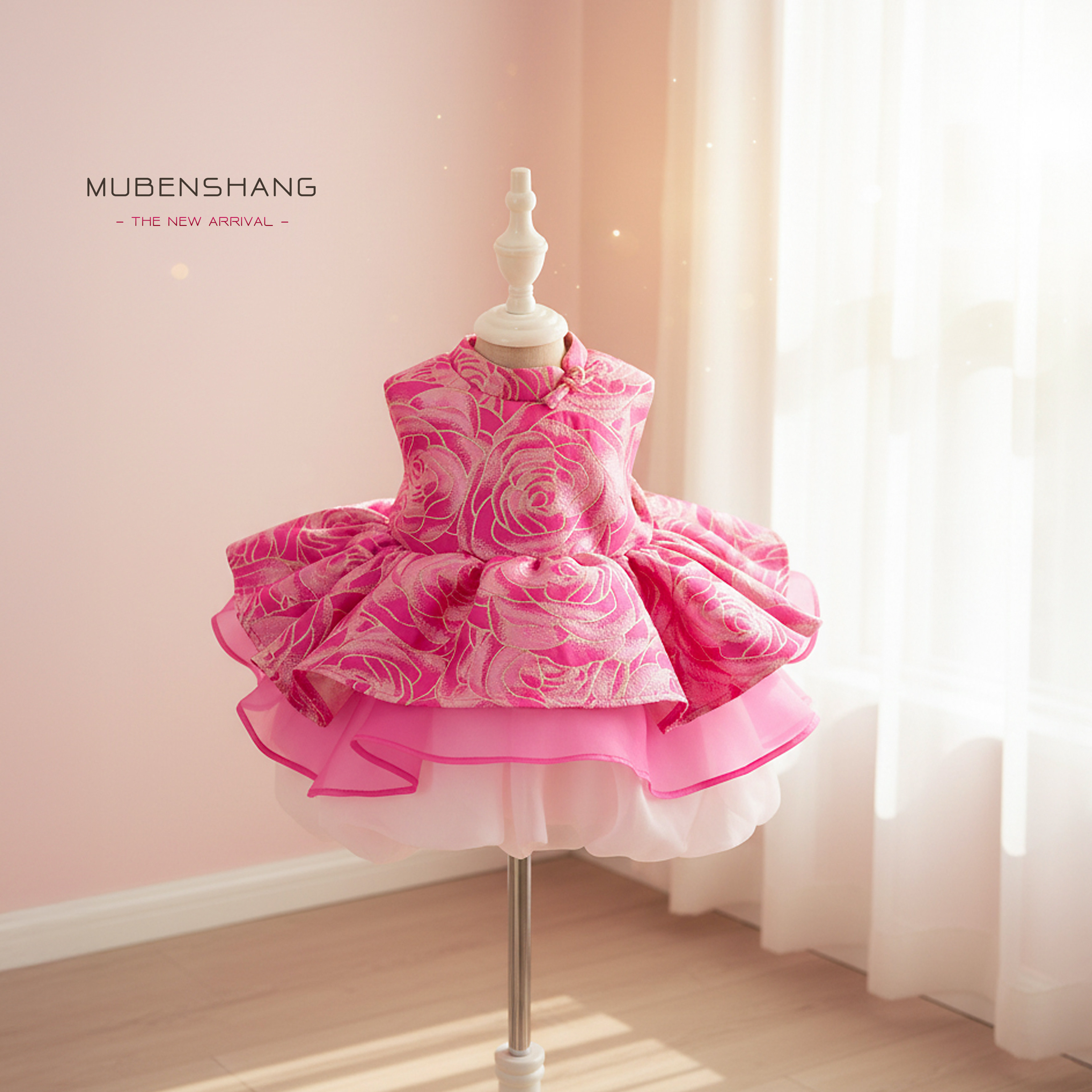 木本尚女童冬装公主裙2026宝宝国风连衣裙拜年服夹棉加厚唐装过年,童装/婴儿装/亲子装,连衣裙,淘宝优惠券,粉丝福利购,淘宝优惠卷