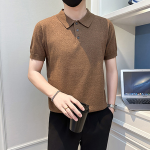 A135-77095 男士多色PL领春夏秋针织短袖 冰丝短袖 凉爽P55控79图片