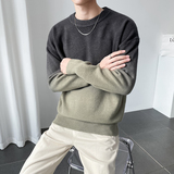 Y8971店主风渐变毛线衣扎染男士撞色宽松休闲大码毛线衫75控98，男装针织衫/毛衣，电商A135（原星座819）