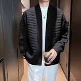 XZ819-2402秋冬男士无扣开衫毛衣重磅毛衣一件一公斤P75控119，男装针织衫/毛衣，电商A135（原星座819）