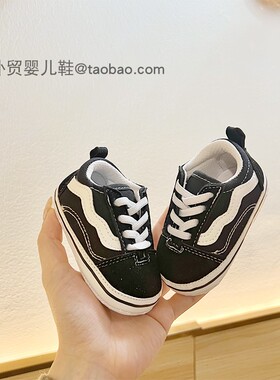 0-1岁男女宝宝步前鞋3-6-12七八个月婴儿软布底防掉休闲鞋不掉鞋