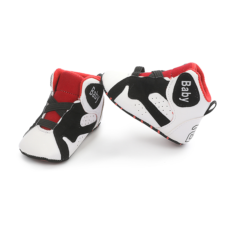 0-3-6-12个月春秋婴儿鞋学步C软布底防滑宝宝1岁婴儿透气学步球鞋