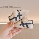 运动拼色小白鞋 春夏0 12个月婴儿软底防滑学步鞋 1岁男女宝宝6