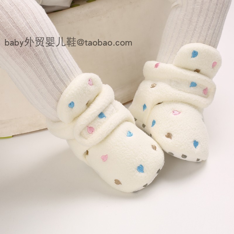 冬季新生婴儿3-6-12不掉跟高帮鞋