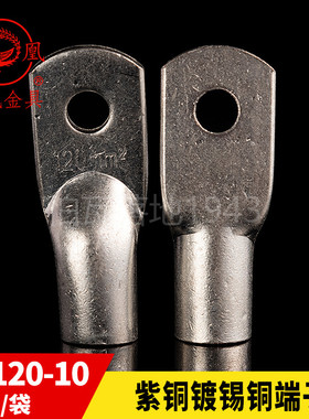 凤凰船用单压厚件铜接头JG120-10短铜鼻子接线端子 含专票 一只价