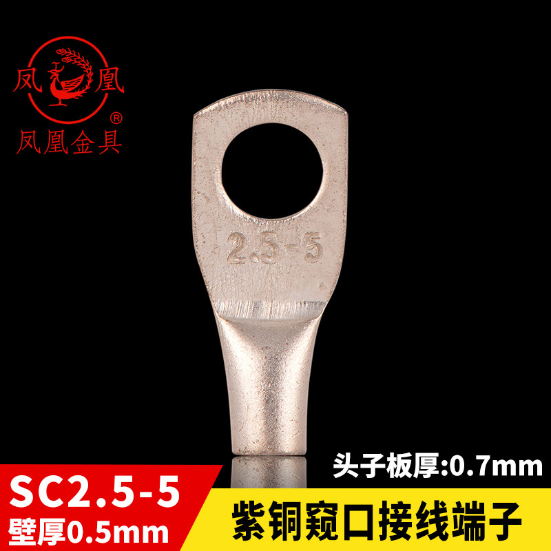 铜接头DTGA铜鼻子SC2.5-5