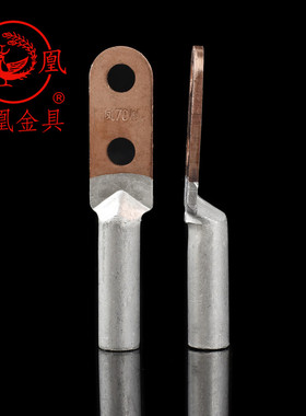 凤凰国标A级双孔铜铝接头DTL-70 铜鼻子 双眼接线端子 一只