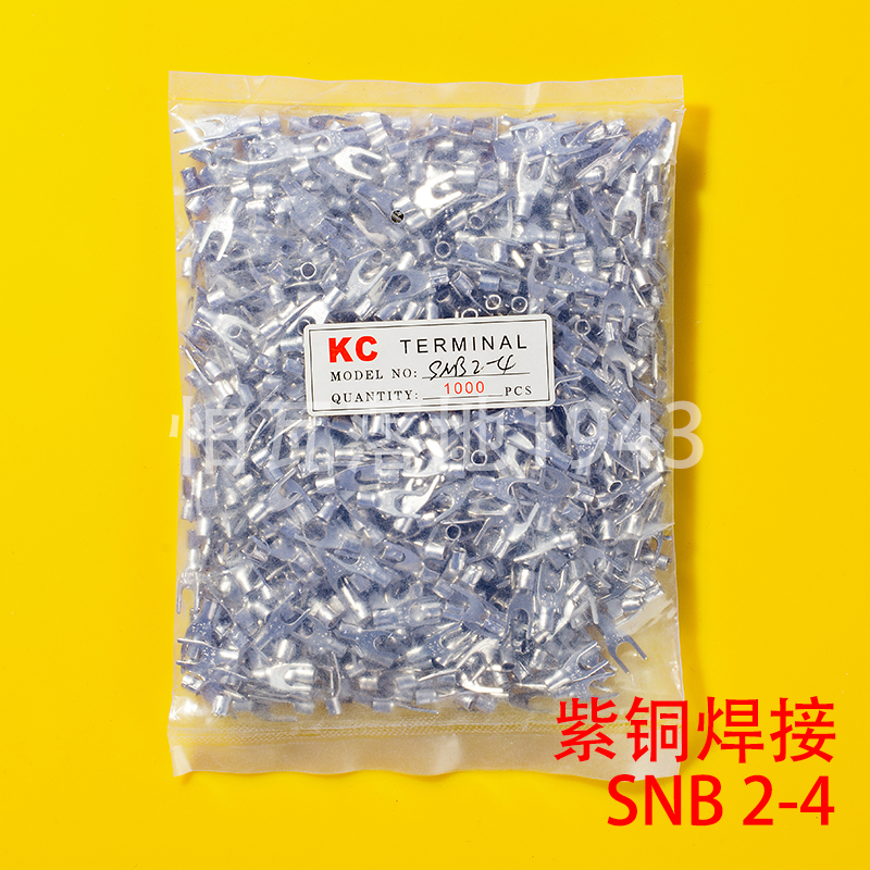 SNB2-4冷压紫铜接线端子