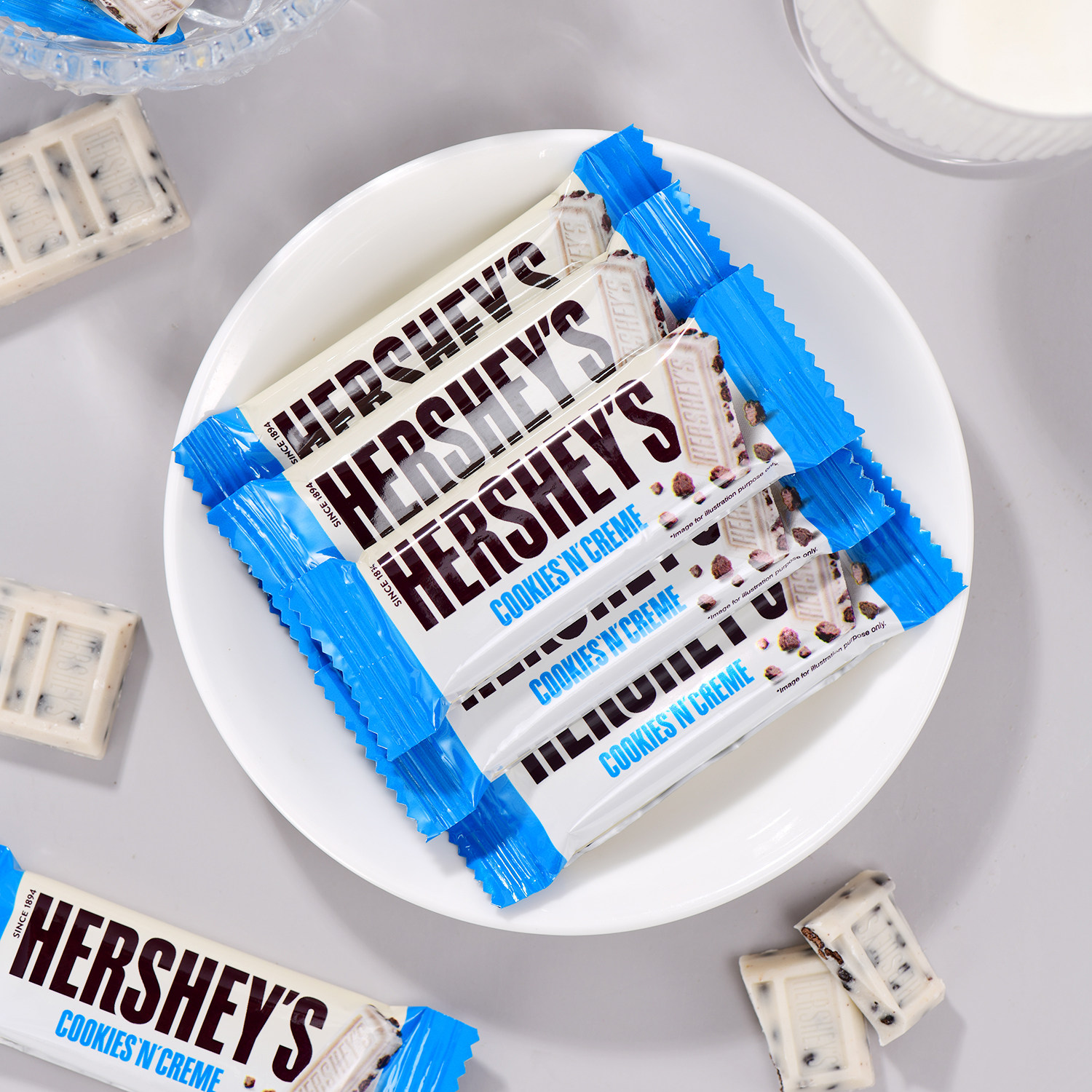 好时巧克力曲奇奶香脆乐多白巧克力风味糖果178g 休闲零食