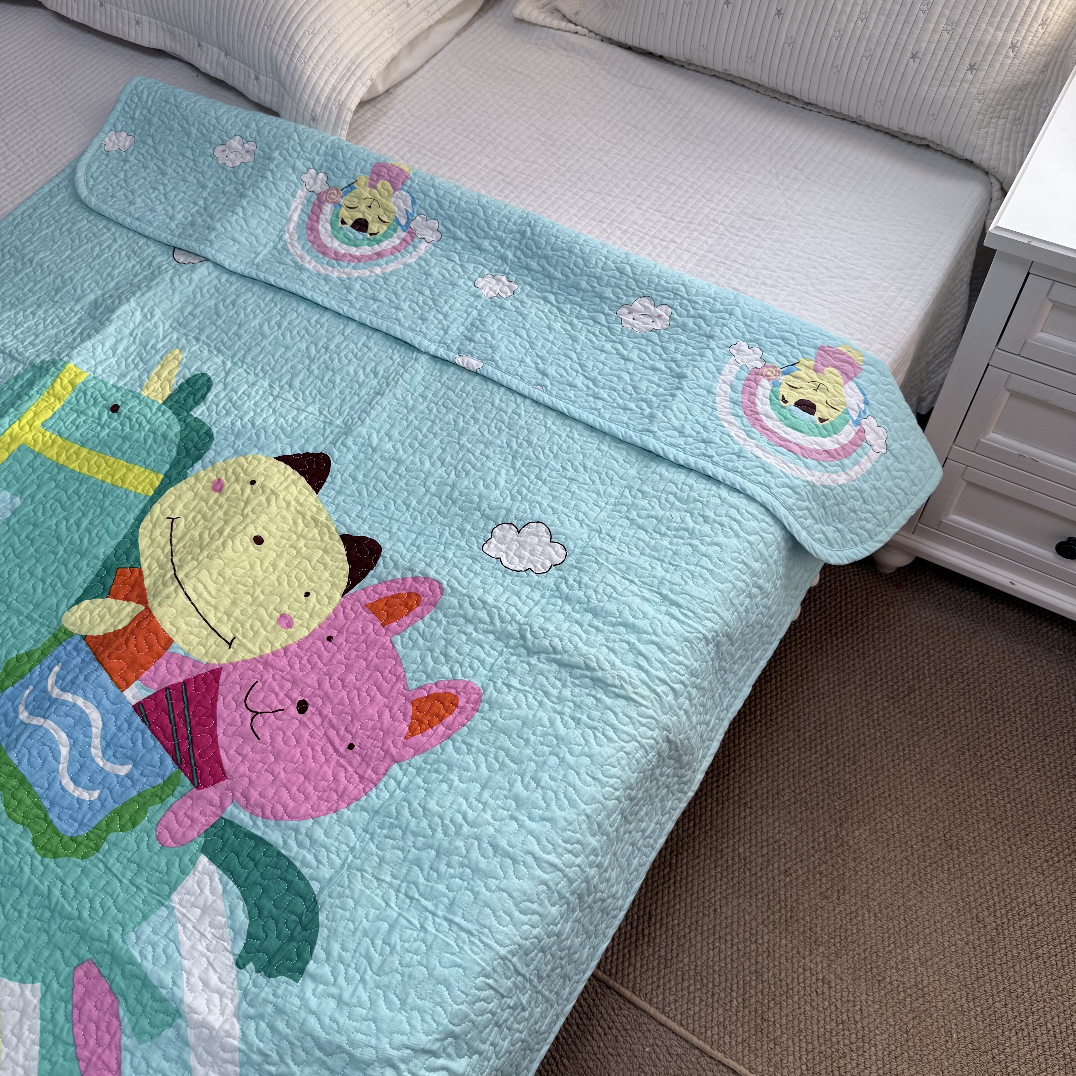 瑕疵纯棉卡通床盖110×140