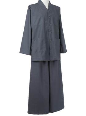 特卖远尘短褂僧服春秋款精纺棉布小褂西装布僧衣男女出家师父和尚