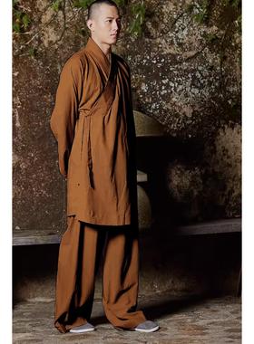 特卖慈缘棉麻僧服和尚服夏季新款禅修服灰色罗汉衫僧衣禅服