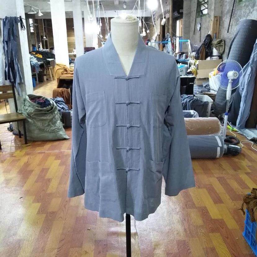 特卖夏季薄款竹节棉短褂上衣出家师父和尚服装僧服小褂全棉透气清