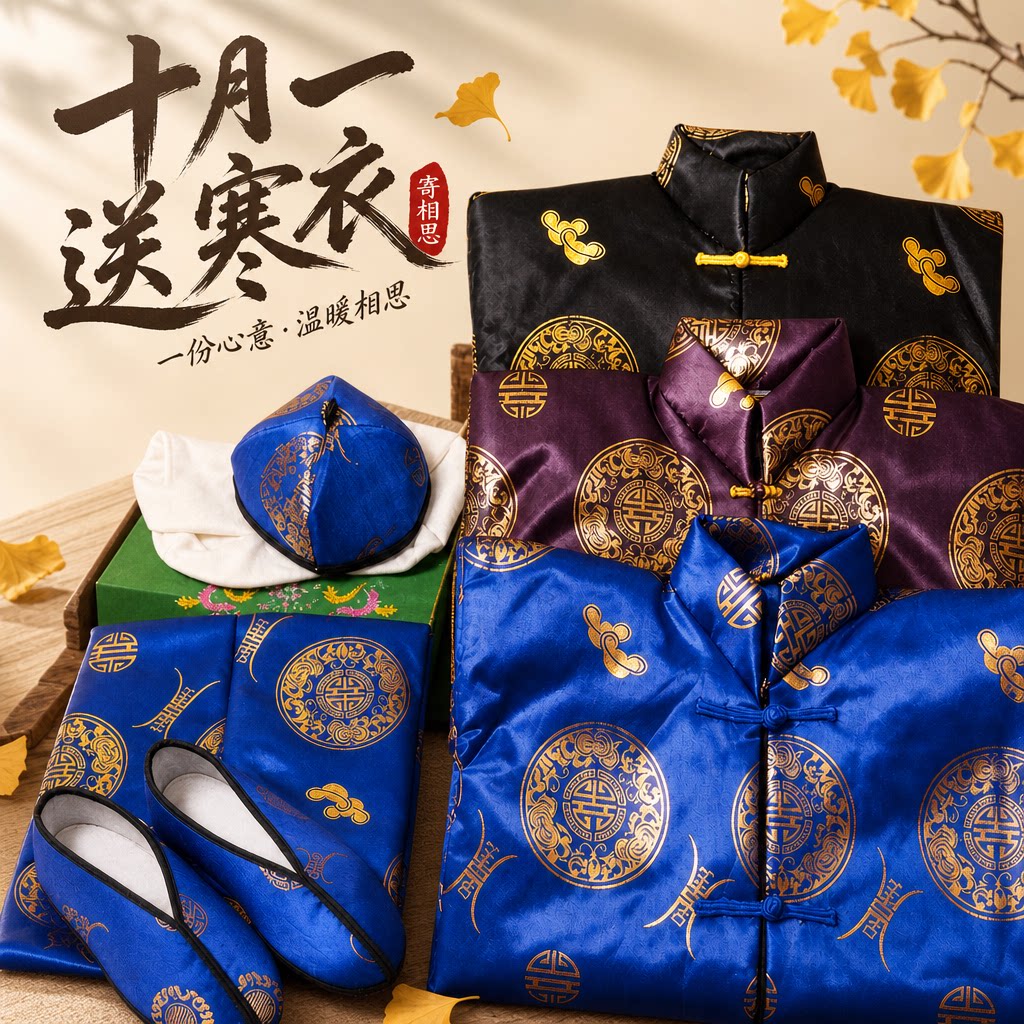 寒棉衣节全套大全十月一给故人送衣服男女加棉加厚批发手工折纸