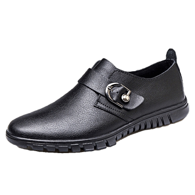 夏季新款休闲风防水厨师软底皮鞋