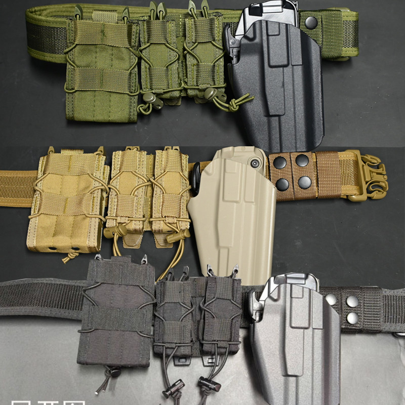 无贼战术腰带套装ipsc竞技G17 34P320泥色2011M181911快拔套迷彩