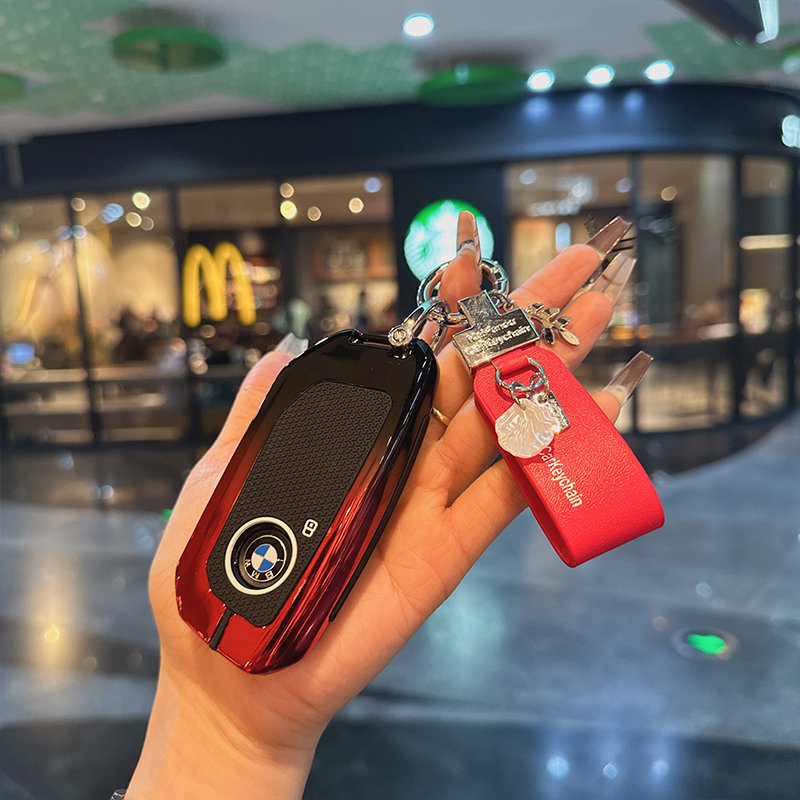 适用新款宝马新5系钥匙套包x1x3x5x6x7/7系i5/ i7xmix扣高级女