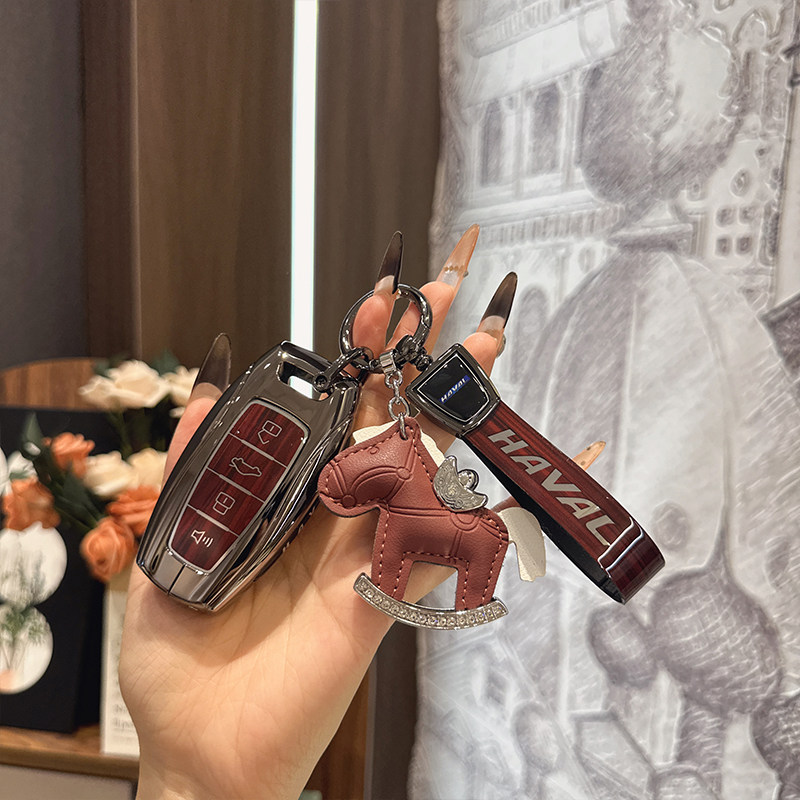 适用哈弗h6钥匙套第三代哈佛m6plus大狗国潮版h2长城二代h9f7壳扣