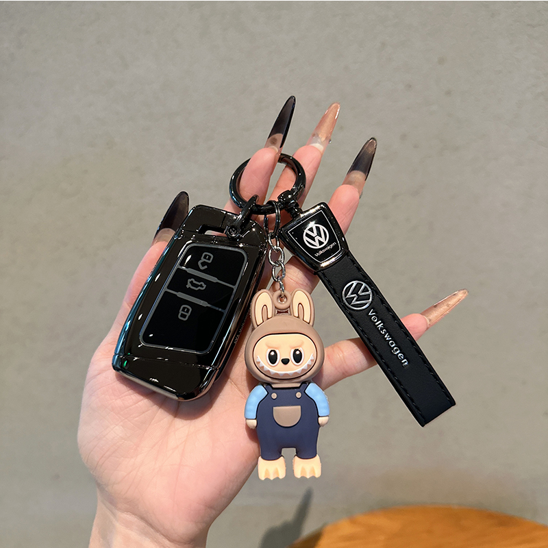 适用大众迈腾330豪华钥匙套b7b8扣高档金属壳帕萨特b9龙腾版cc