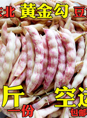 东北特产油豆角黄金勾钩黄豆角沟挤豆八月忙新鲜蔬菜黄金钩豆角