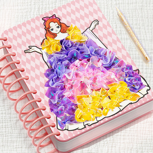 公主戳戳梦幻手绘贴纸书玩具