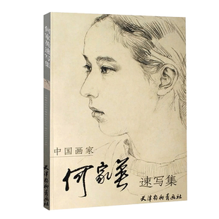 【14年老店】正版 线描何家英速写集画册中国画家速写集美术教材美术高考绘画技法中国画家人物速写美术高考绘画技法线描杨柳青