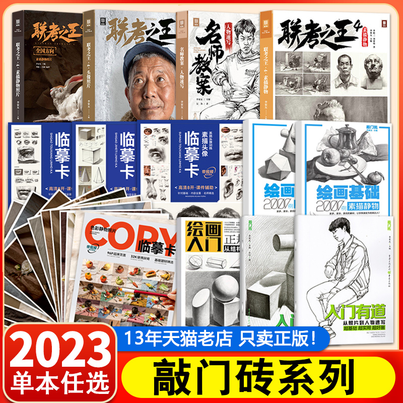 【13年老店】素描静物几何形体结构明暗结构步骤临摹色彩静物从五官到石膏头像人物速写素描基础教程敲门砖央美清华初学者入门美术-封面