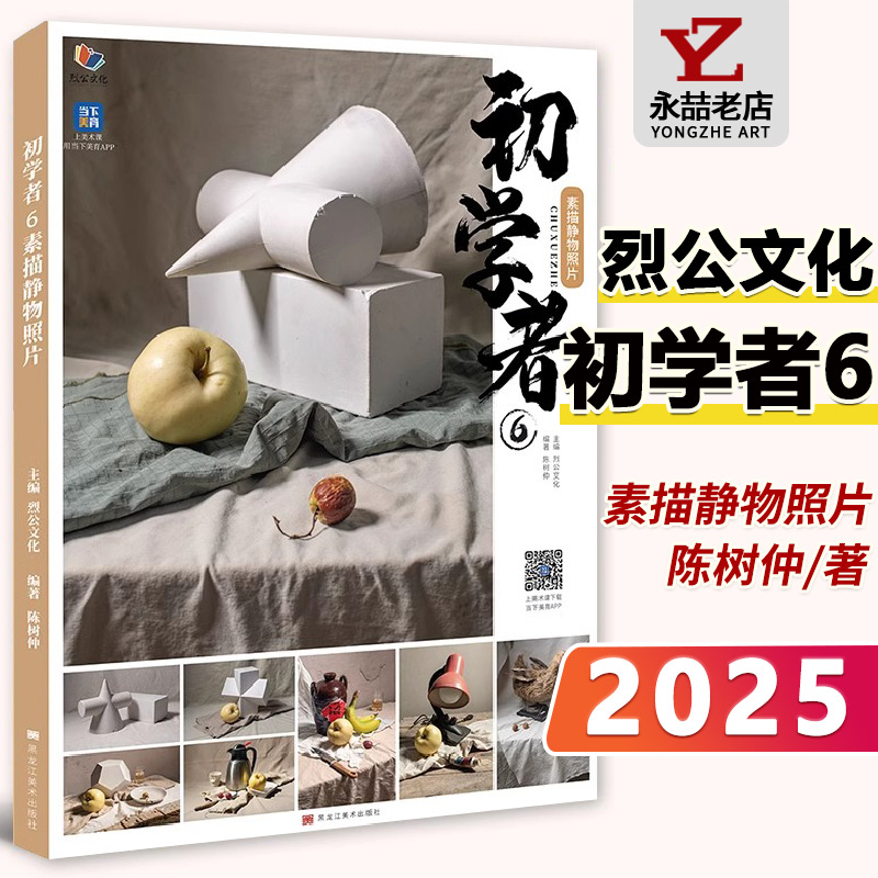 陈树仲【14年老店】初学者6素描静物照片 2025烈公文化 单个组合素描石膏几何体静物石膏像人物头像照片写生对画素材美术高考联考