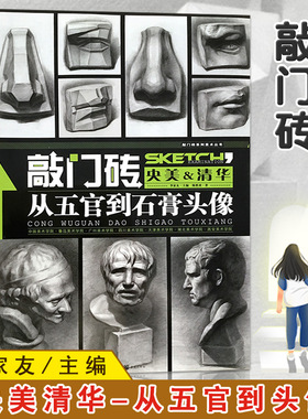 【14年老店】陈慎虎从五官到石膏头像素描书敲门砖系列美术丛书素描五官素描石膏头像王建才央美清华素描书入门基础教程素描