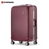 瑞士军刀旅行箱铝框行李箱男女24寸万向轮学生拉杆箱密码 登机箱子