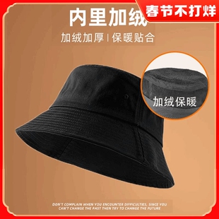 秋冬加绒加厚特大码渔夫帽男大帽檐显脸小大头围遮阳帽户外钓鱼帽