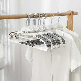 整理师专属干湿两用衣架衣柜衣橱省空间防滑衣架不鼓包塑料衣架