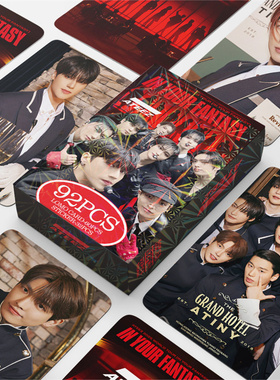 92张ATEEZ小卡世界巡演周边小贴纸明星写真照片卡LOMO卡片自制ins