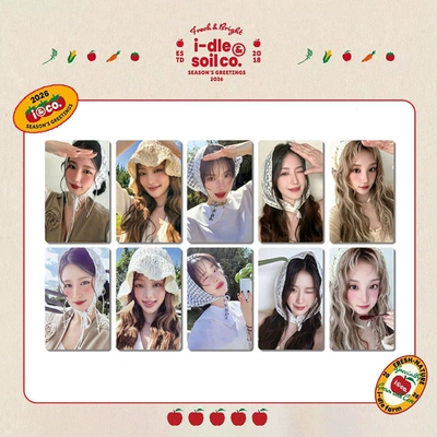 I-DLE 2026年台历卡明信片特典卡宋雨琦叶舒华女娃周边自印小卡