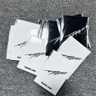 aespa吒drama小卡黑白随机卡同款周边自制拍立得照片卡片 宁艺卓