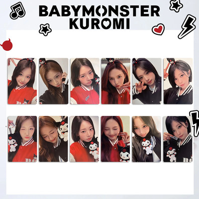 BABYMONSTER宝怪联名随机卡CHOOM随机卡快闪3寸小卡自印卡郑雅贤