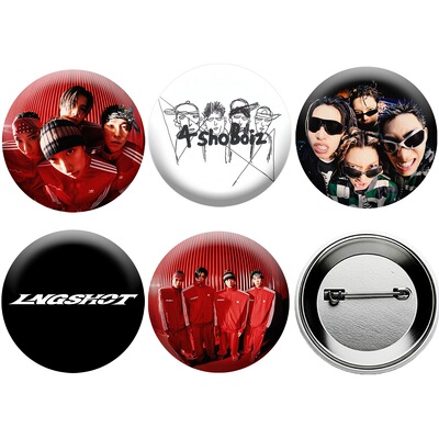 LNGSHOT组合周边徽章 Shot Callers胸章 吴律 RYUL周边吧唧谷子