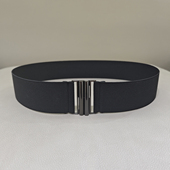 新品 5CM宽百搭配裙子松紧腰带有弹力耐用显瘦腰封羽绒服腰带装 饰