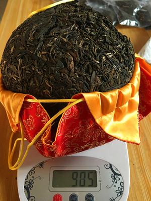 处理捡漏破损普洱茶古树金瓜瓜茶