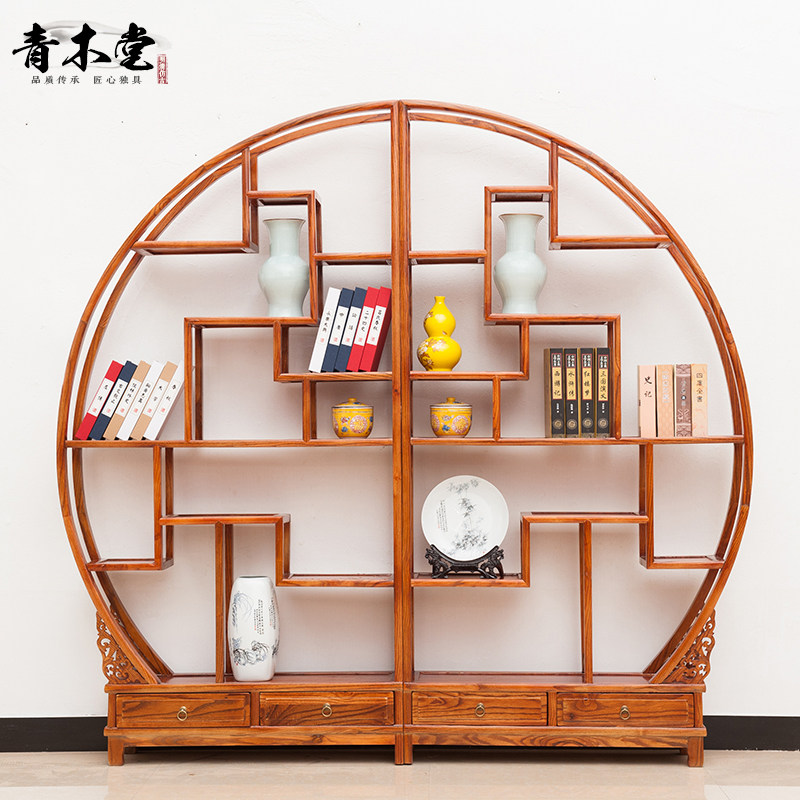 明清家具 仿古实木博古架 中式多宝格/博古架