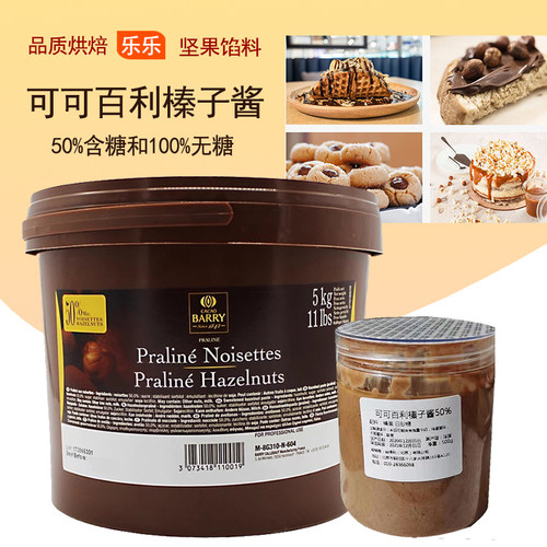 法国进口可可百利榛果酱250g馅料